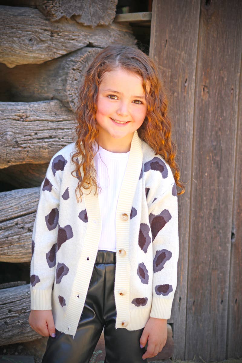 🔶ANIMAL SPOTTED PRINTED CARDIGAN. TPG651722010-A-A: 2XS