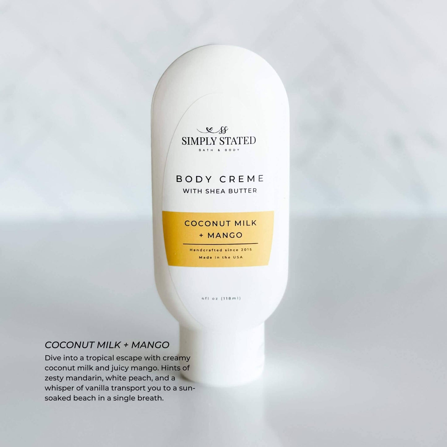 Signature Body Creme-Nourishing Lotion Moisturizer: Oatmeal Milk + Honey / 4 oz Squeeze Bottle
