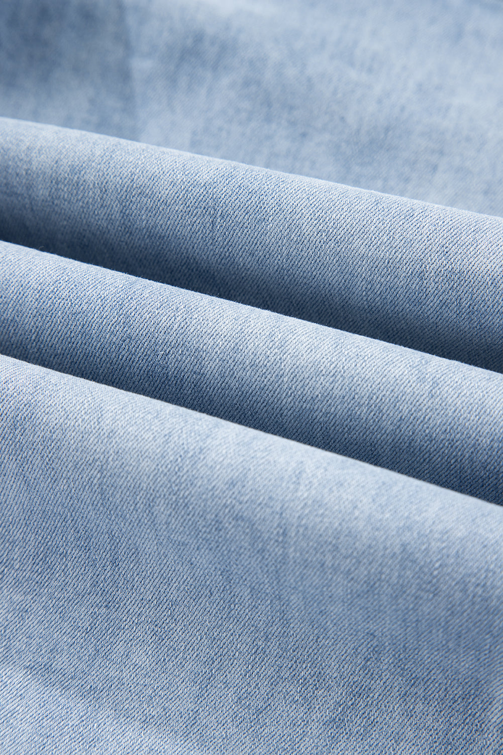 Gray Drawstring Seam Detail Raw Hem Wide Leg Jeans