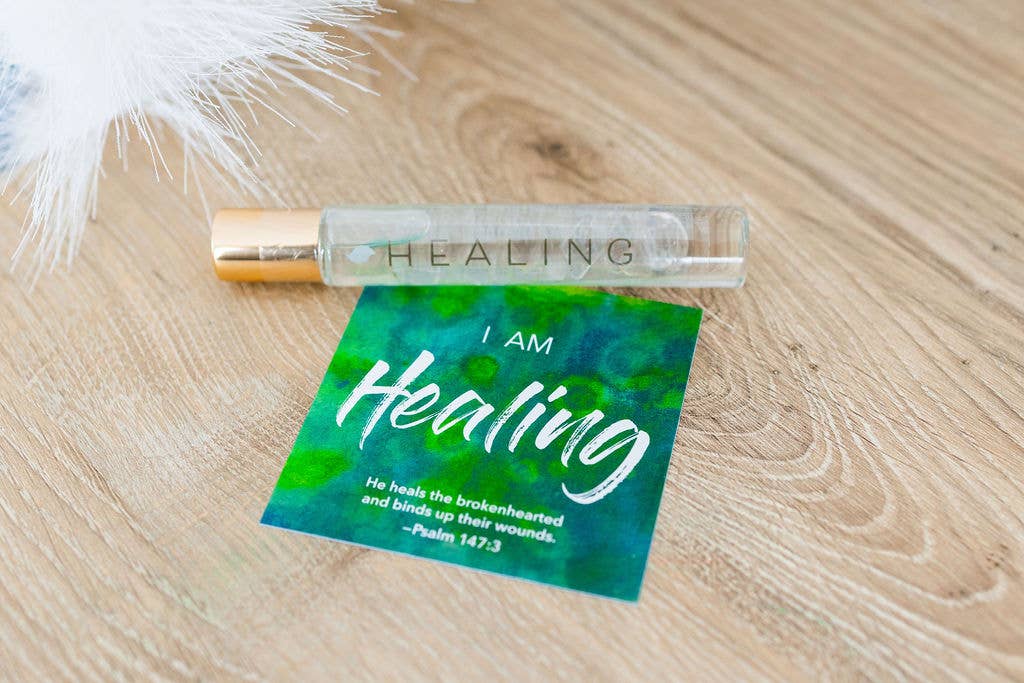 Crystal Roller Bottles, HEALING blend, natural perfume
