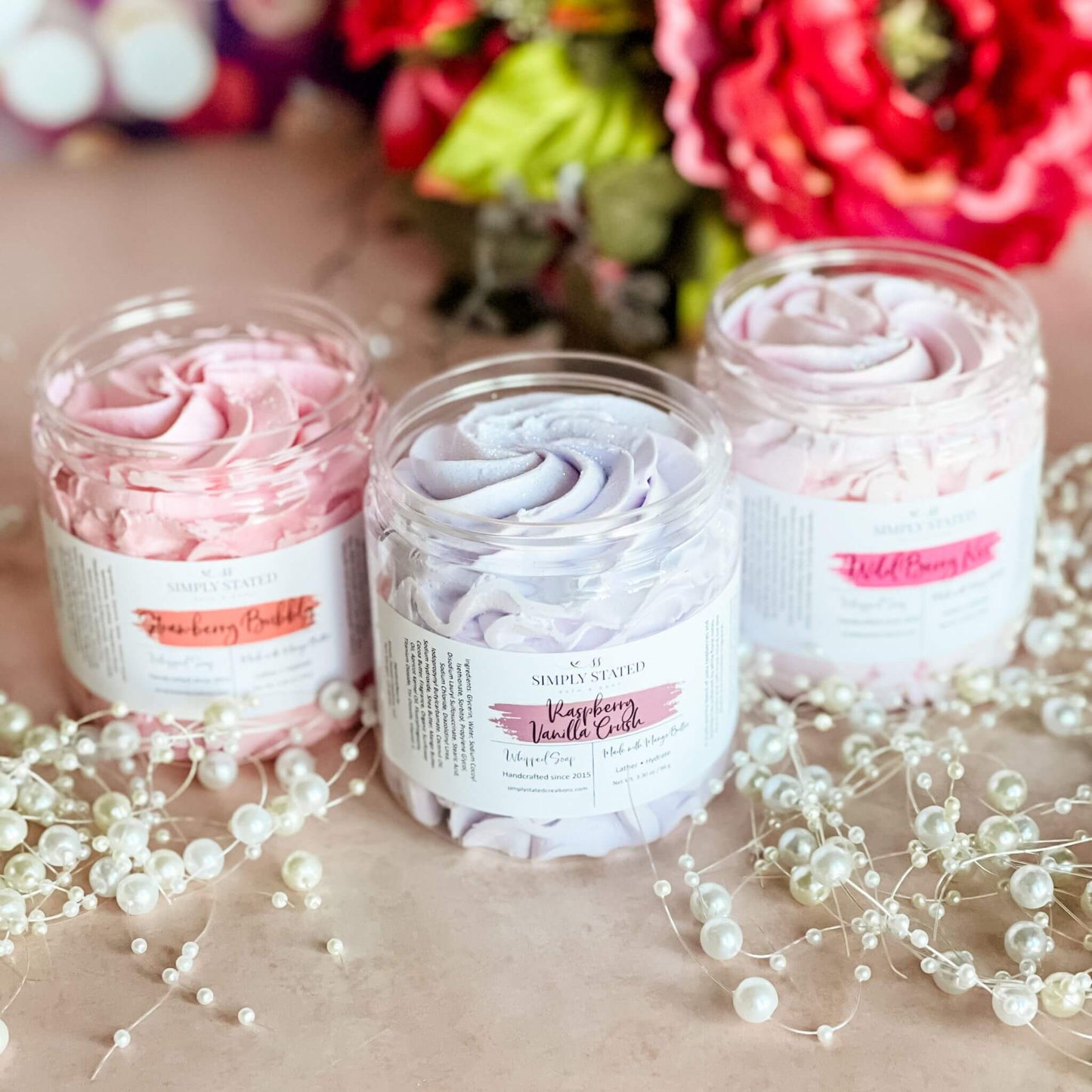Sweet Temptations Whipped Soap - Cleansing Treat for Skin: Strawberry Bubbly