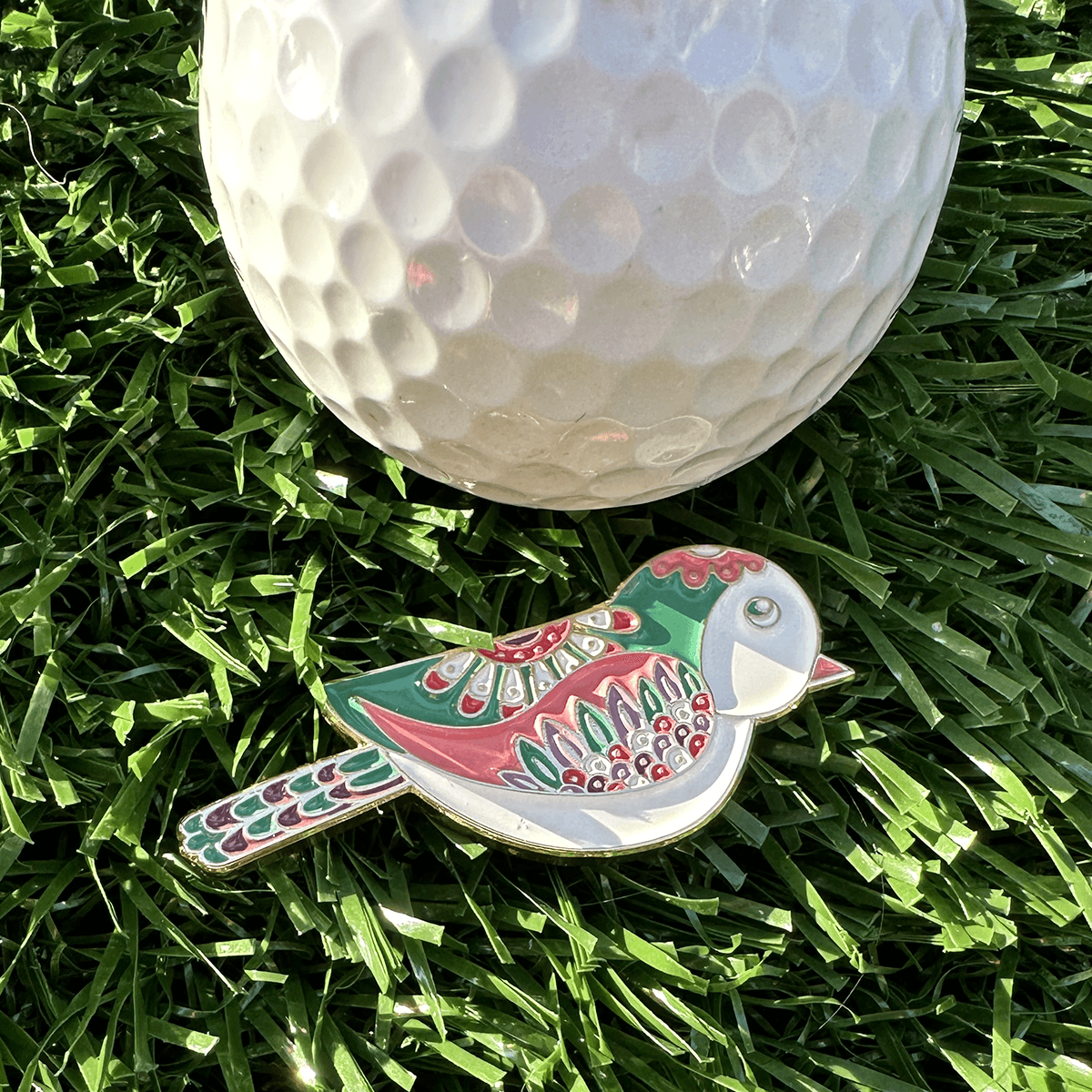 Birdie Women's Golf Ball Marker: Multi-Color