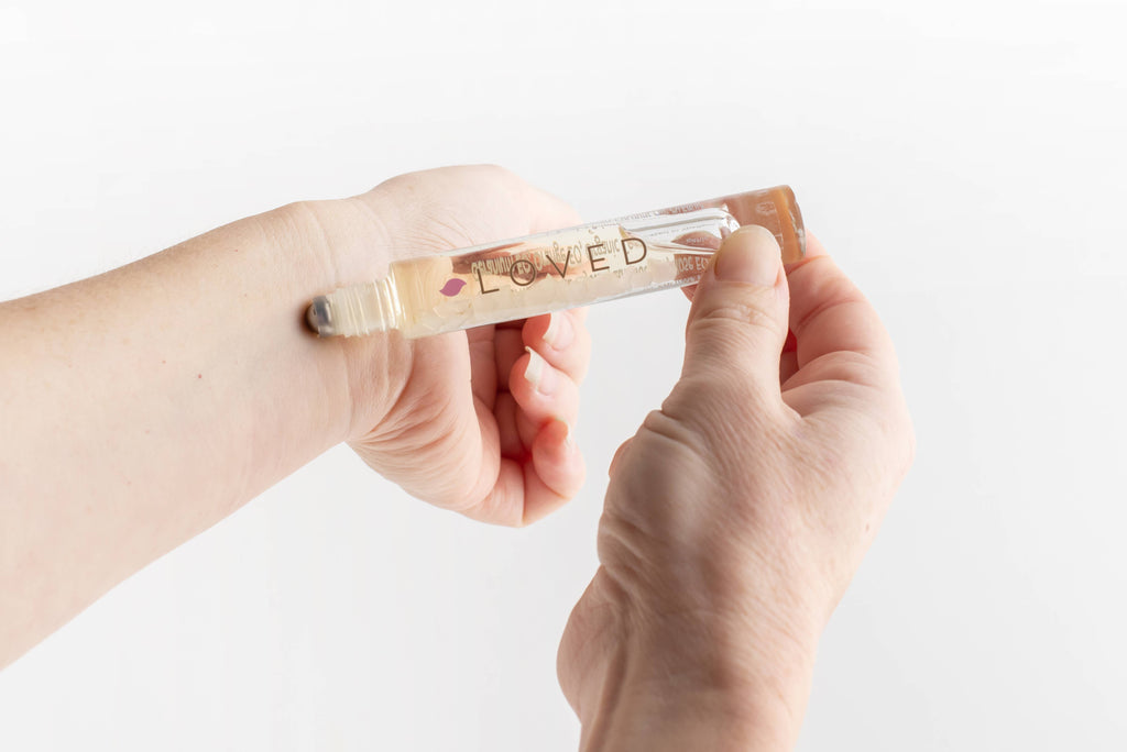 LOVED – Rose Quartz Crystal Roller