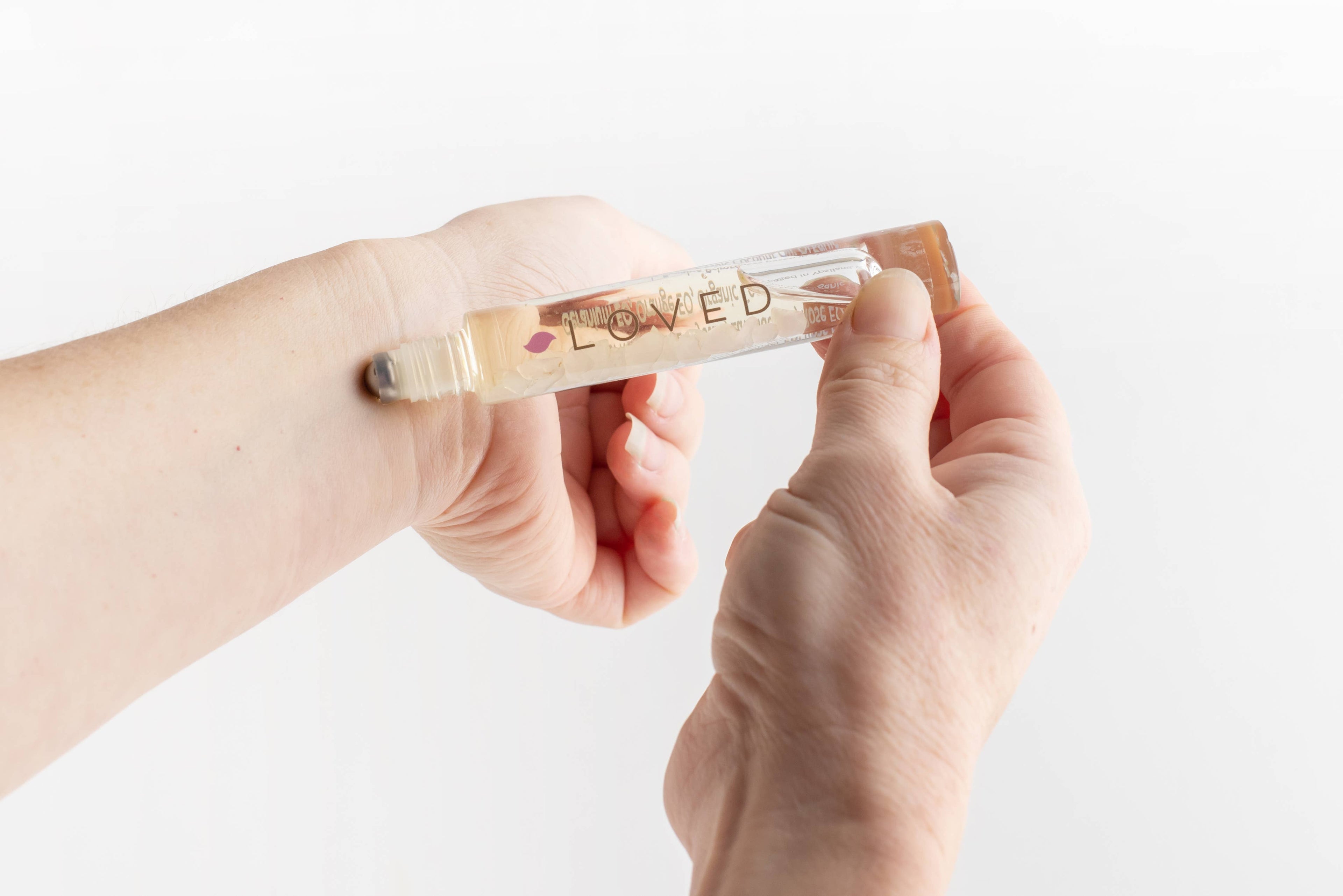 LOVED – Rose Quartz Crystal Roller
