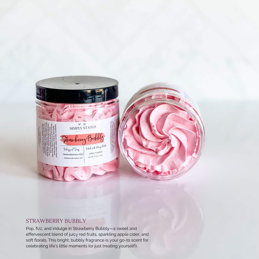 Sweet Temptations Whipped Soap - Cleansing Treat for Skin: Strawberry Bubbly