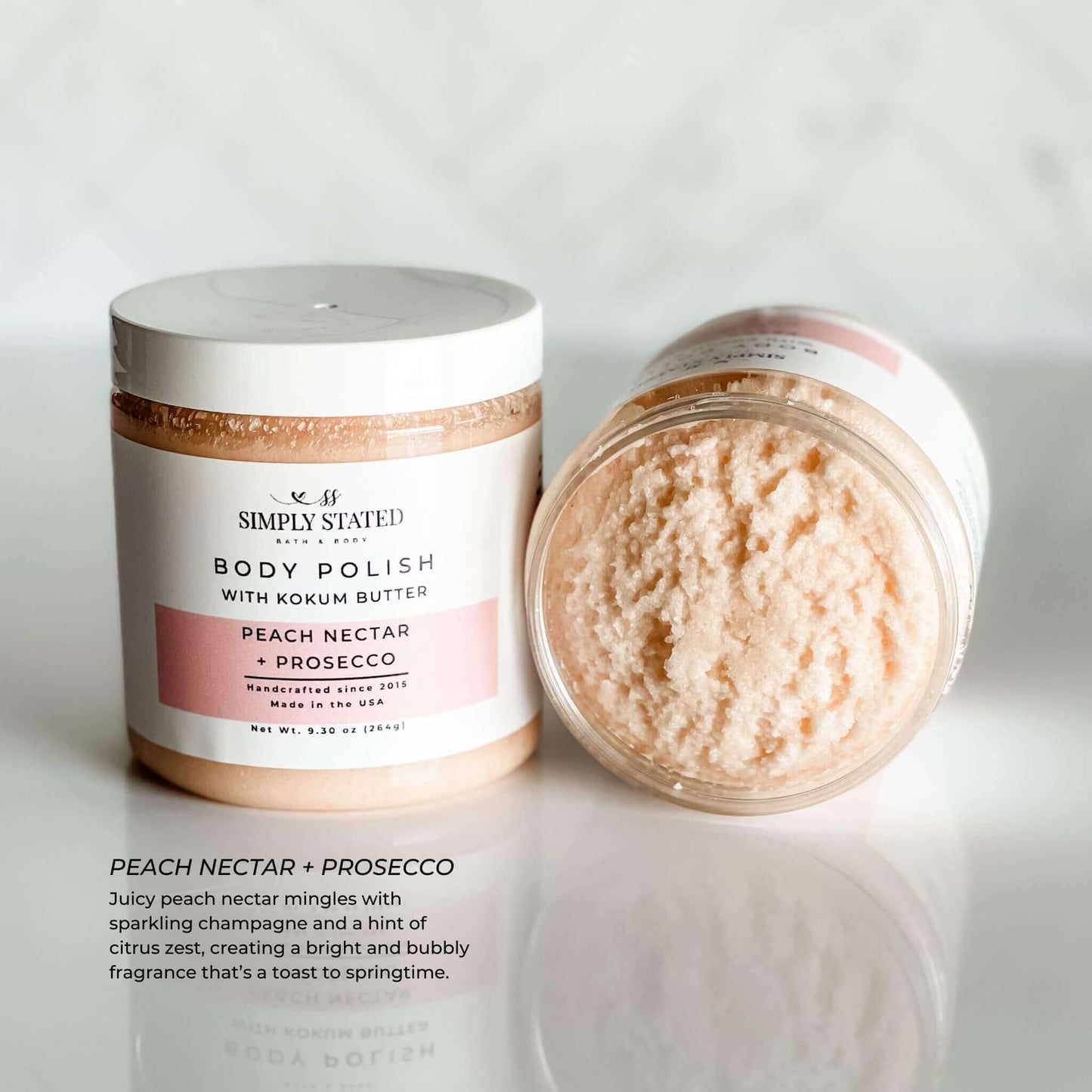 Spring Body Polish – Exfoliating & Softening Sugar Scrub: Magnolia + Peony