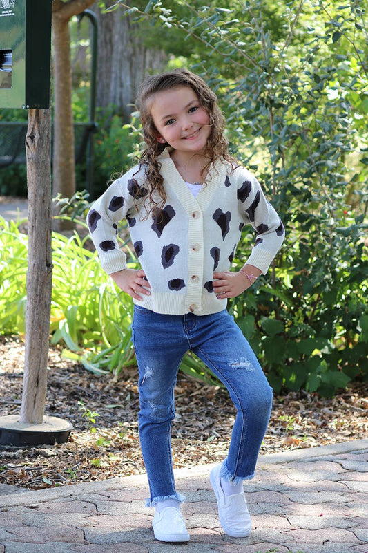 🔶ANIMAL SPOTTED PRINTED CARDIGAN. TPG651722010-A-A: M