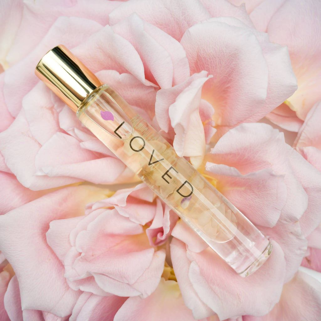 LOVED – Rose Quartz Crystal Roller