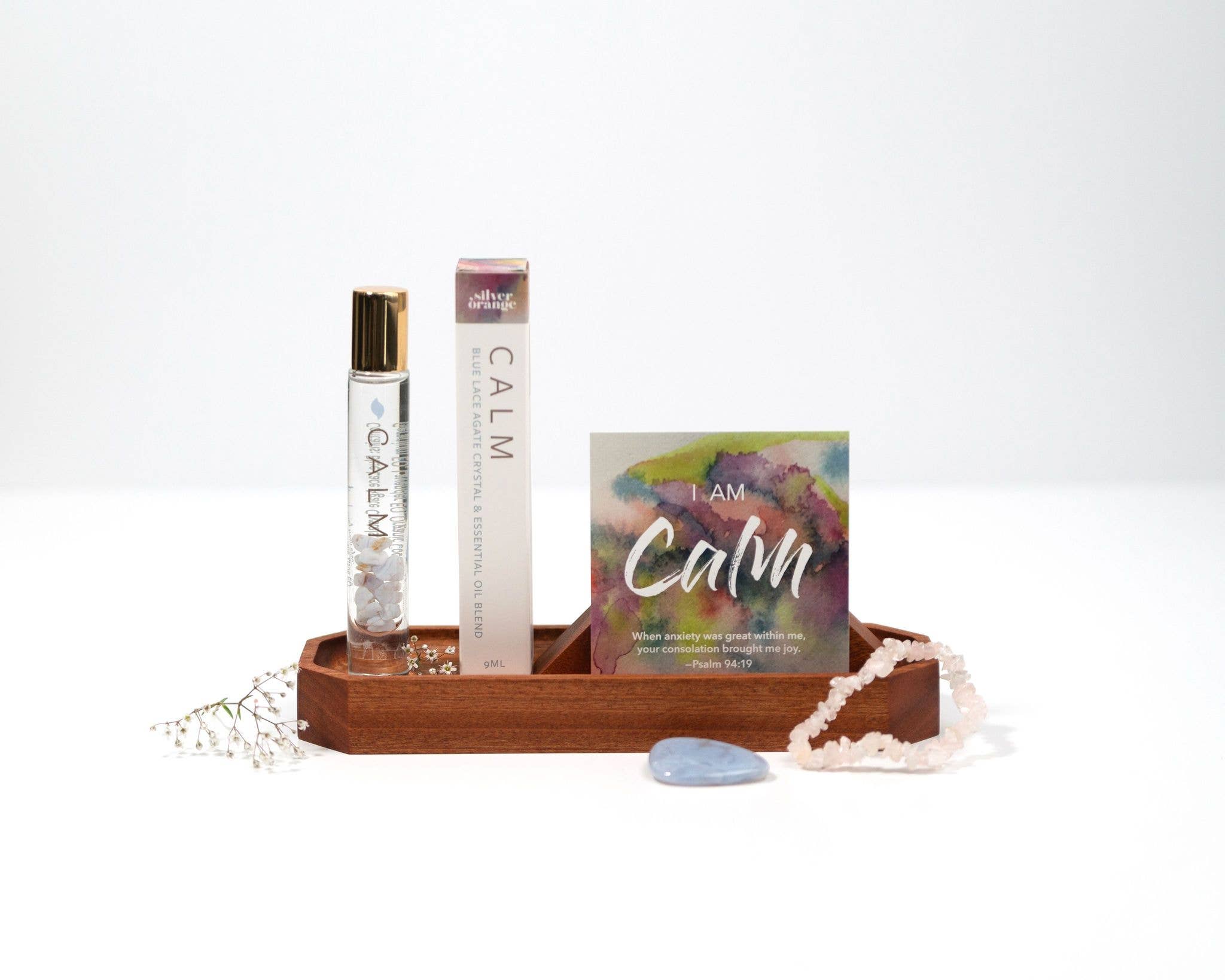 CALM – Blue Lace Agate Roller | Relaxing Aromatherapy