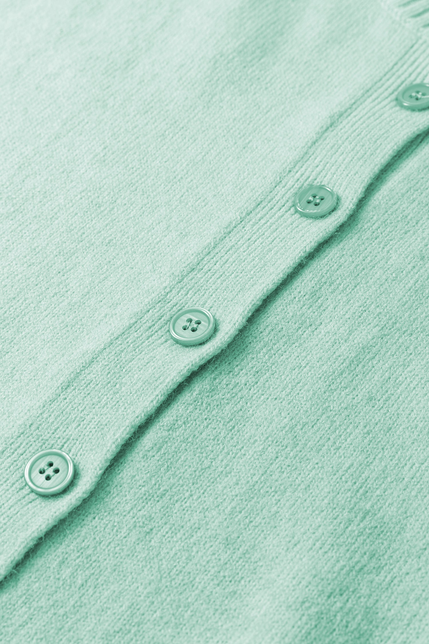 Lavendula 3/4 Sleeve Boxy Knit Button Down Sweater Cardigan