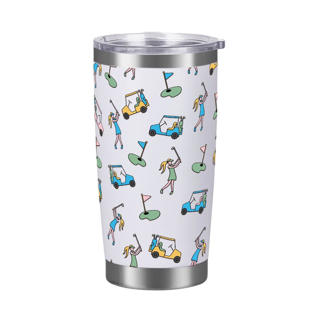 Golf Girl Stainless Steel Travel Tumbler