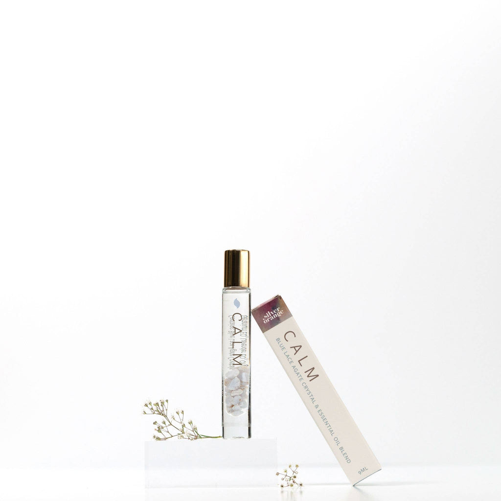 CALM – Blue Lace Agate Roller | Relaxing Aromatherapy