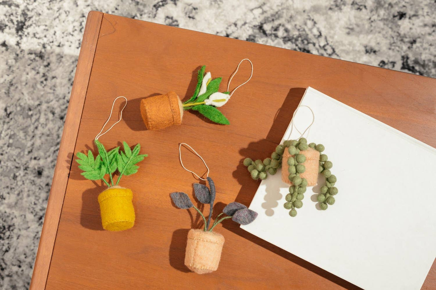 Plant Ornament Astrology Signs With Card: Libra / Peace Lily