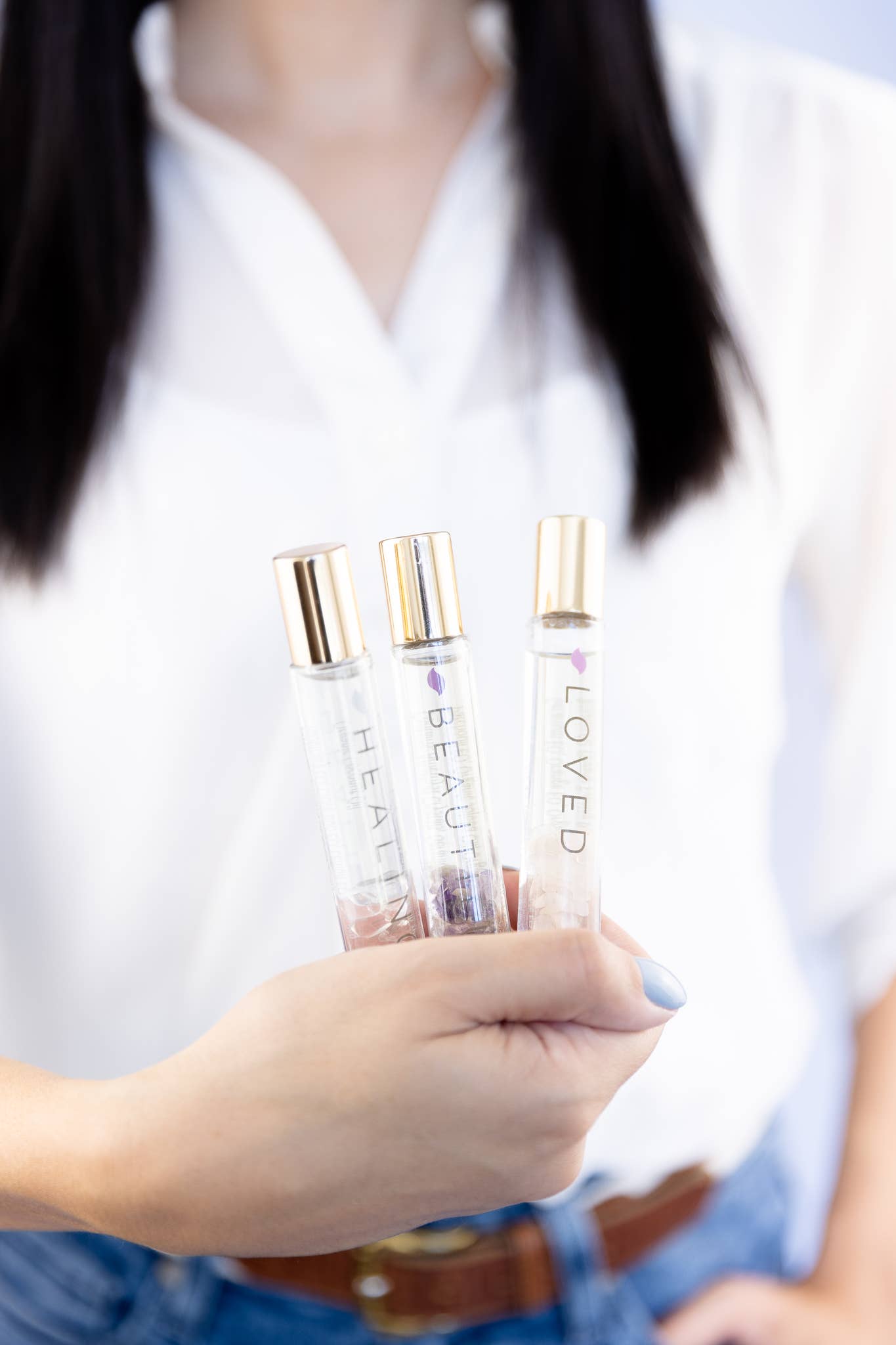 LOVED – Rose Quartz Crystal Roller