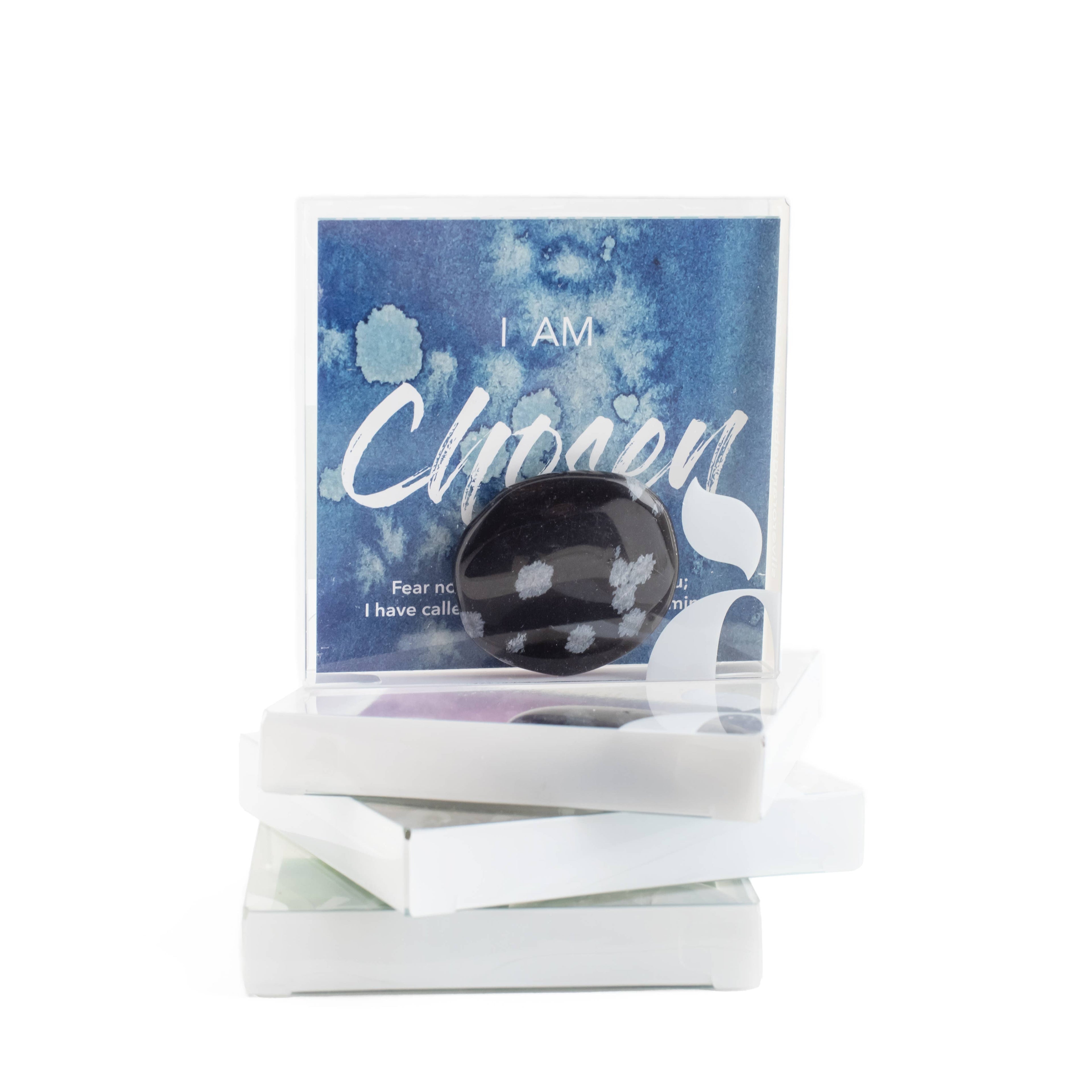 Affirmation Gems with Scripture Cards & Crystal Pocket Stone: Brave