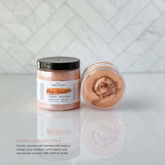 Signature Line Body Polish – Classic Label: Mango + Coconut Milk