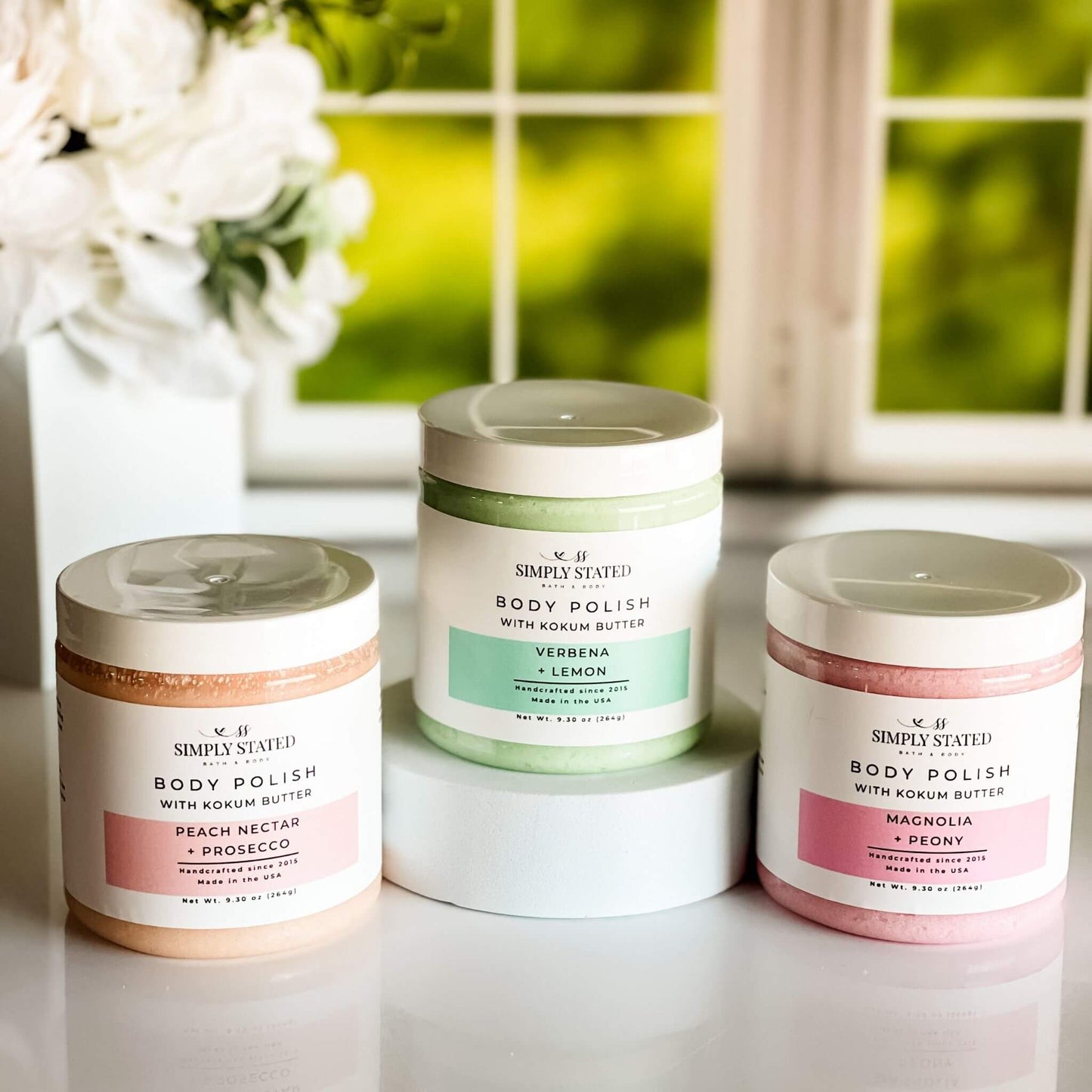 Spring Body Polish – Exfoliating & Softening Sugar Scrub: Magnolia + Peony