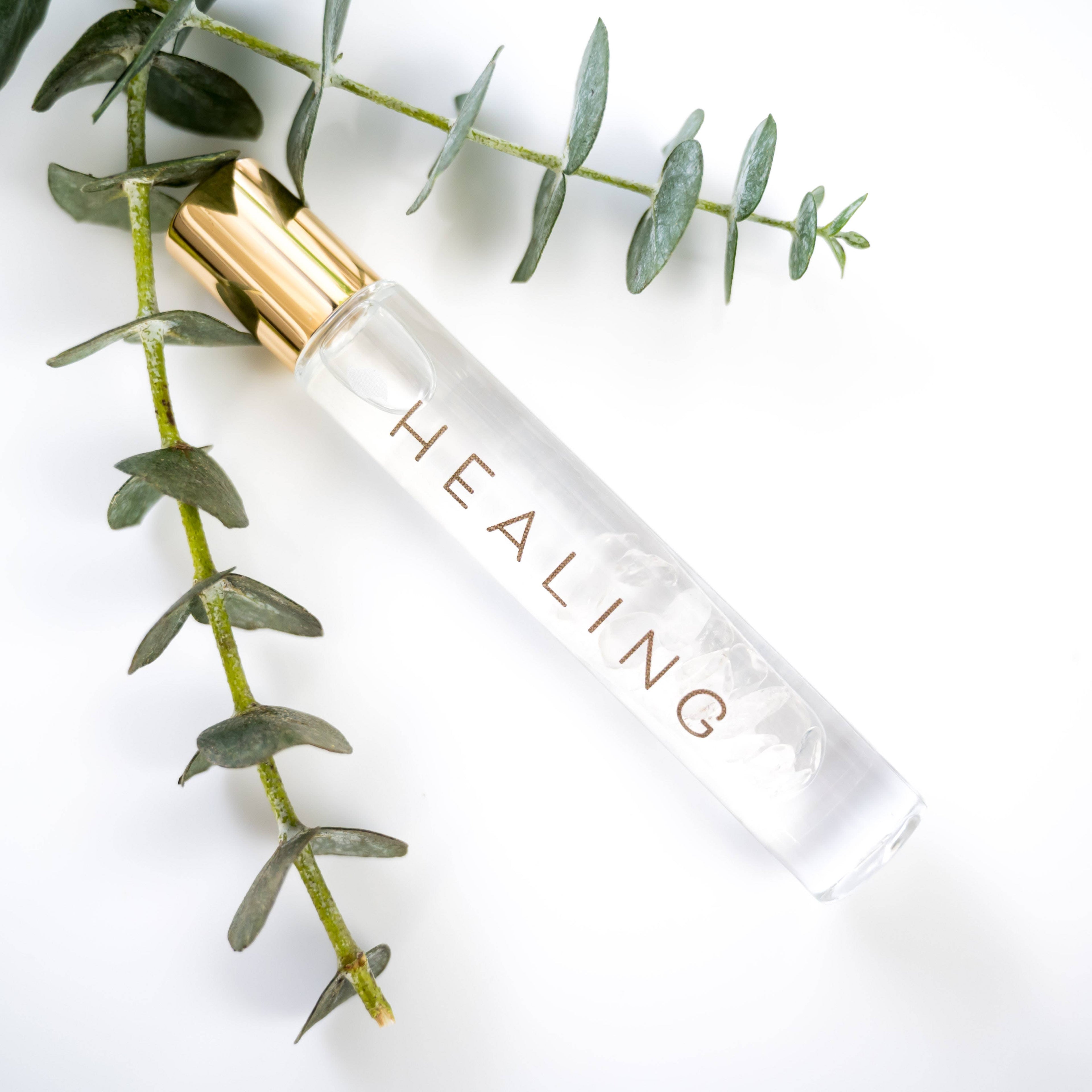 HEALING – Clear Quartz Roller | Soothing Aromatherapy