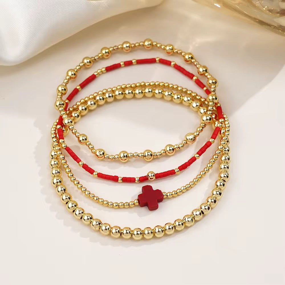 Stackable Cross Bracelet Sets RTS