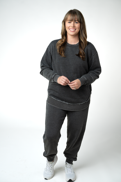 IN STOCK Vintage Wash Joggers - Black: Small