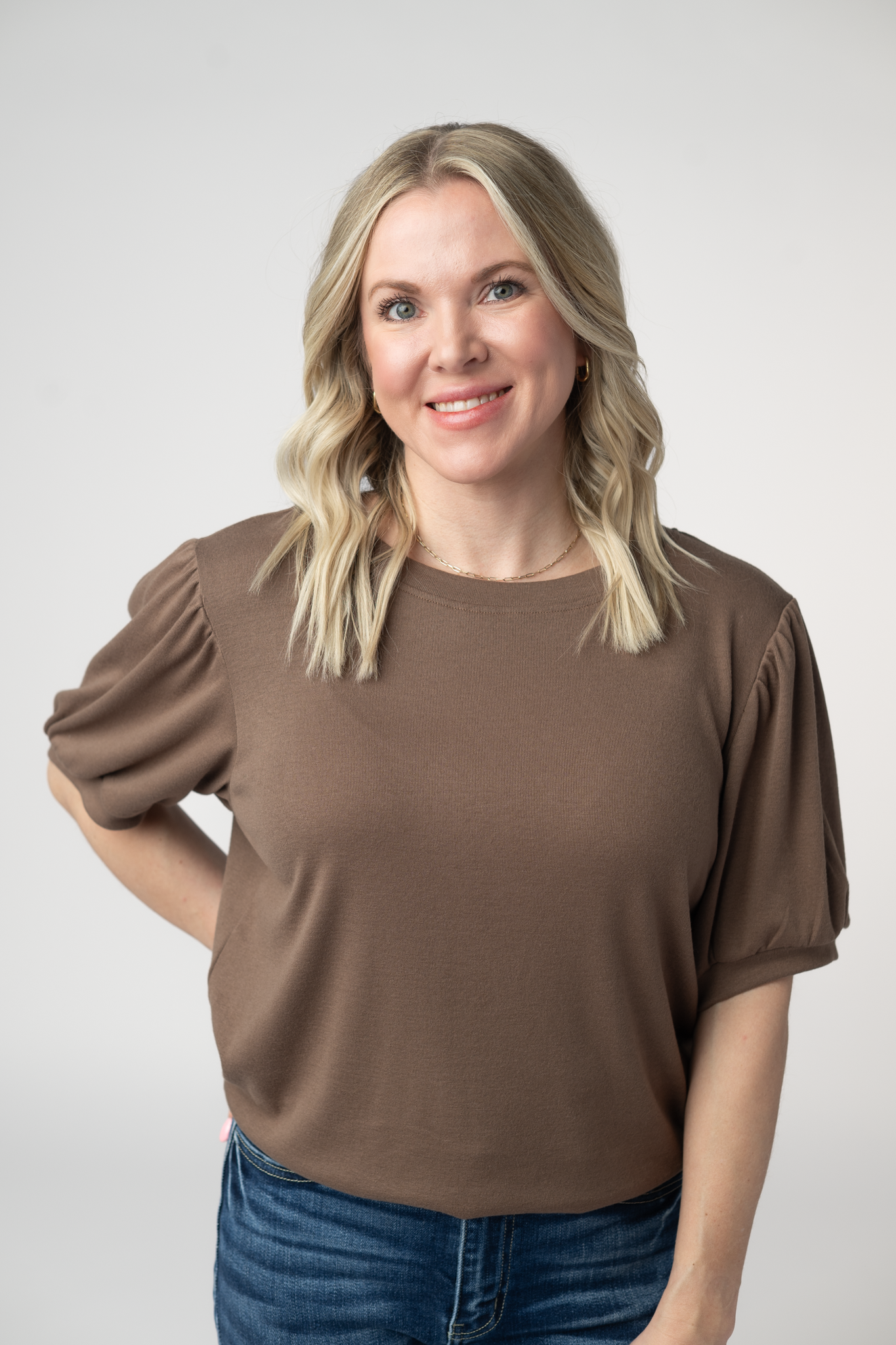 IN STOCK Katie Cozy Top - Mocha: Small
