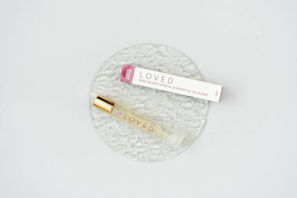 LOVED – Rose Quartz Crystal Roller